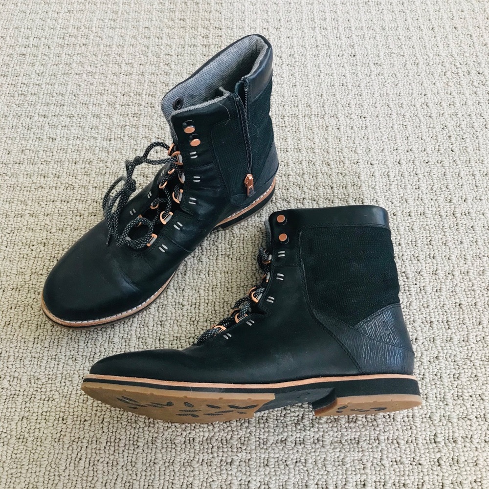 Ahnu black boots size 9